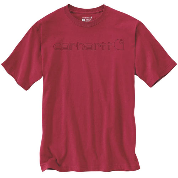 Μπλουζάκι Ανδρικό T-Shirt Relaxed Fit Heavyweight SS Logo Graphic Industry Red Carhartt 103361-R59