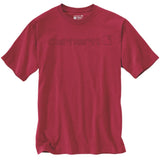 Μπλουζάκι Ανδρικό T-Shirt Relaxed Fit Heavyweight SS Logo Graphic Industry Red Carhartt 103361-R59