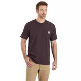 Μπλουζάκι Ανδρικό T-Shirt Relaxed Fit K87 Pocket Dark Sepia Carhartt 103296-BB3