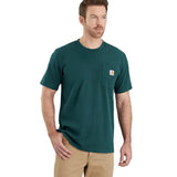 Μπλουζάκι Ανδρικό T-Shirt Relaxed Fit K87 Pocket Greenstone Carhartt 103296-GM1