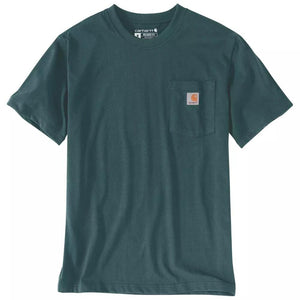 Μπλουζάκι Ανδρικό T-Shirt Relaxed Fit K87 Pocket Greenstone Carhartt 103296-GM1
