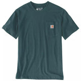 Μπλουζάκι Ανδρικό T-Shirt Relaxed Fit K87 Pocket Greenstone Carhartt 103296-GM1