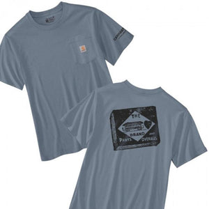 Μπλουζάκι Ανδρικό T-Shirt Relaxed Fit Lightweight Short-Sleeve Active Jac Graphic Light Faded Navy Carhartt 107052-HN7