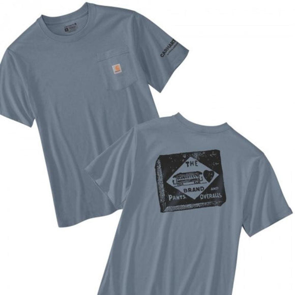 Μπλουζάκι Ανδρικό T-Shirt Relaxed Fit Lightweight Short-Sleeve Active Jac Graphic Light Faded Navy Carhartt 107052-HN7