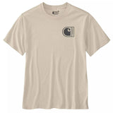 Μπλουζάκι Ανδρικό T-Shirt Relaxed Fit Lightweight Short-Sleeve C Graphic Oat Milk Carhartt 107048-A16