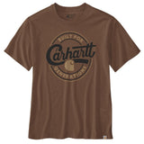 Μπλουζάκι Ανδρικό T-Shirt Relaxed Fit Lightweight Short-Sleeve Script Graphic Red Duck Heather Carhartt 107049-RC8
