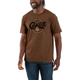 Μπλουζάκι Ανδρικό T-Shirt Relaxed Fit Lightweight Short-Sleeve Script Graphic Red Duck Heather Carhartt 107049-RC8