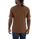 Μπλουζάκι Ανδρικό T-Shirt Relaxed Fit Lightweight Short-Sleeve Script Graphic Red Duck Heather Carhartt 107049-RC8