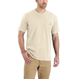 Μπλουζάκι Ανδρικό T-Shirt Workwear Pocket Oat Milk Μπεζ Carhartt 103296-A16 – εικόνα 2