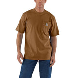 Μπλουζάκι Ανδρικό T-Shirt Workwear Pocket Oiled Walnut Heather Carhartt 103296-B00 – εικόνα 3