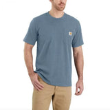 Μπλουζάκι Ανδρικό T-Shirt Workwear Pocket Thundercloud Heather Μπλε Carhartt 103296-HH5 – εικόνα 2