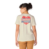 Μπλουζάκι Γυναικείο T-Shirt Irvine Relaxed Heritage Heart Eggshell Carhartt 107534-W39 – εικόνα 3
