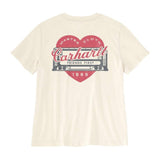 Μπλουζάκι Γυναικείο T-Shirt Irvine Relaxed Heritage Heart Eggshell Carhartt 107534-W39