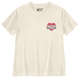 Μπλουζάκι Γυναικείο T-Shirt Irvine Relaxed Heritage Heart Eggshell Carhartt 107534-W39