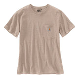 Μπλουζάκι Γυναικείο T-Shirt Loose Fit K87 Pocket Light Taupe Nep Carhartt 103067-A27