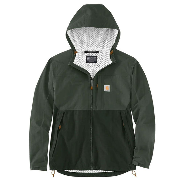Μπουφάν Ανδρικό Αδιάβροχο RuggStorm Defender Waterproof Jacket Lightweight Packable Forestry Green/Dark Forestry Green Carhartt 105751-GK5