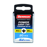 ΜΥΤΗ PZ2 POWER GRIP S2 STEEL 20τεμ BENMAN 75000