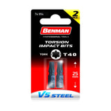 ΜΥΤΗ TORSION TORX T27x50mm (2τμχ) BENMAN 74959