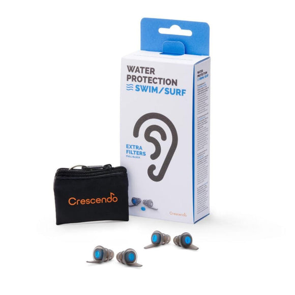 Ωτοασπίδες με τεχνολογία φίλτρων Crescendo Swim / Surf Box