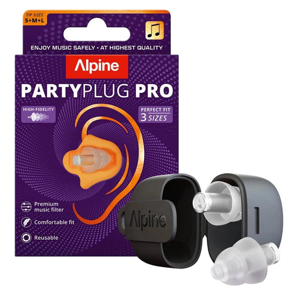 Ωτοασπίδες Μουσικής PartyPlug PRO 2ΤΜΧ Διάφανες Alpine