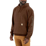 Φούτερ Ανδρική Με Κουκούλα Sleeve Logo Hooded Καφέ Mocha