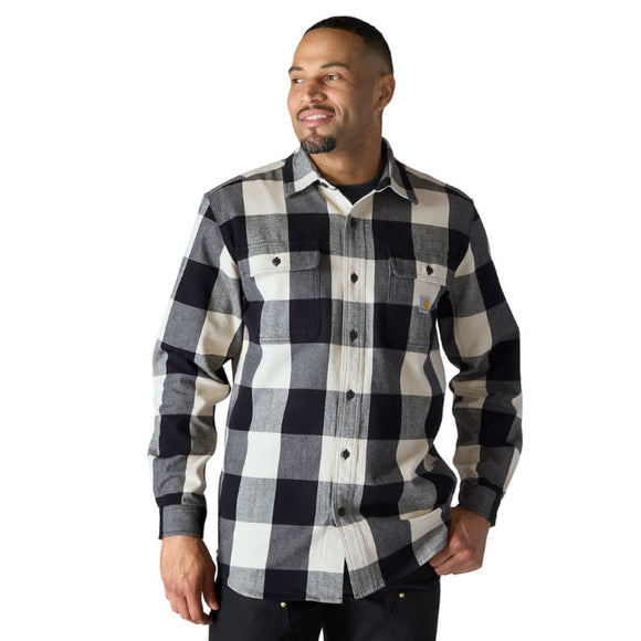Πουκάμισο Ανδρικό Καρό Oat Milk Long-Sleeve Plaid Shirt Carhartt 107013-A16