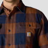 Πουκάμισο Ανδρικό Καρό Red Duck Long-Sleeve Plaid Shirt Carhartt 107013-RDK