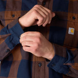 Πουκάμισο Ανδρικό Καρό Red Duck Long-Sleeve Plaid Shirt Carhartt 107013-RDK