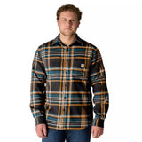 Πουκάμισο Ανδρικό Rugged Flex Relaxed Fit Midweight Flannel Long-Sleeve Plaid Shirt Μαύρο Carhartt 107010-N04