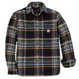 Πουκάμισο Ανδρικό Rugged Flex Relaxed Fit Midweight Flannel Long-Sleeve Plaid Shirt Μαύρο Carhartt 107010-N04