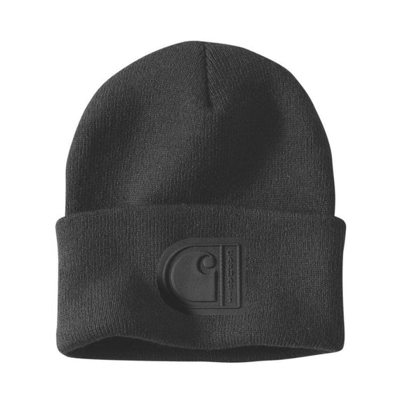Σκούφος Knit Cuffed C Patch Beanie Black Carhartt 107190-N04