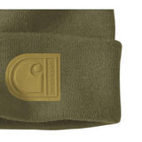Σκούφος Knit Cuffed C Patch Beanie Dark Bronzed Green Carhartt 107190-GL7
