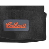 Σκούφος Knit Cuffed Script Patch Beanie Black Carhartt 107007-N04