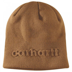 Σκούφος Knit Embossed Beanie Carhartt Brown Carhartt 107002-BRN