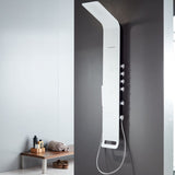 Στήλη Ντους Υδρομασάζ ASTREA-300 White Matt 140εκ. Icos