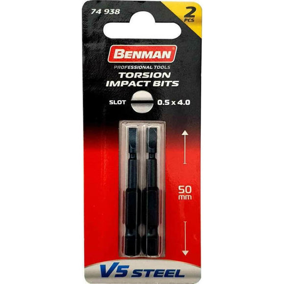 ΜΥΤΗ BENMAN V5 STEEL TORSION ΙΣΙΑ 0,5x4,0x50mm (2τμχ) 74938