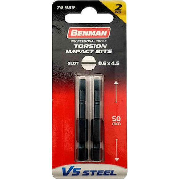 ΜΥΤΗ BENMAN V5 STEEL TORSION ΙΣΙΑ 0,6x4,5x50mm (2τμχ) 74939