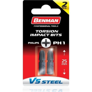 ΜΥΤΗ BENMAN V5 STEEL TORSION PHILLIPS PH1x25mm