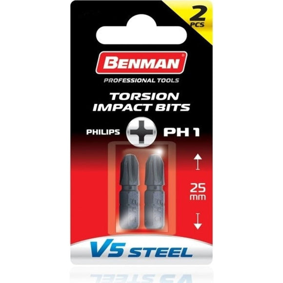 ΜΥΤΗ BENMAN V5 STEEL TORSION PHILLIPS PH1x25mm