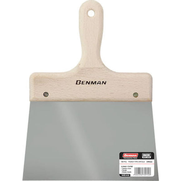 ΣΠΑΤΟΥΛΑ ΦΑΡΔΙΑ INOX ΜΑΚΡΙΑ ΛΑΜΑ ΞΥΛINH ΛΑΒΗ 200mm BENMAN
